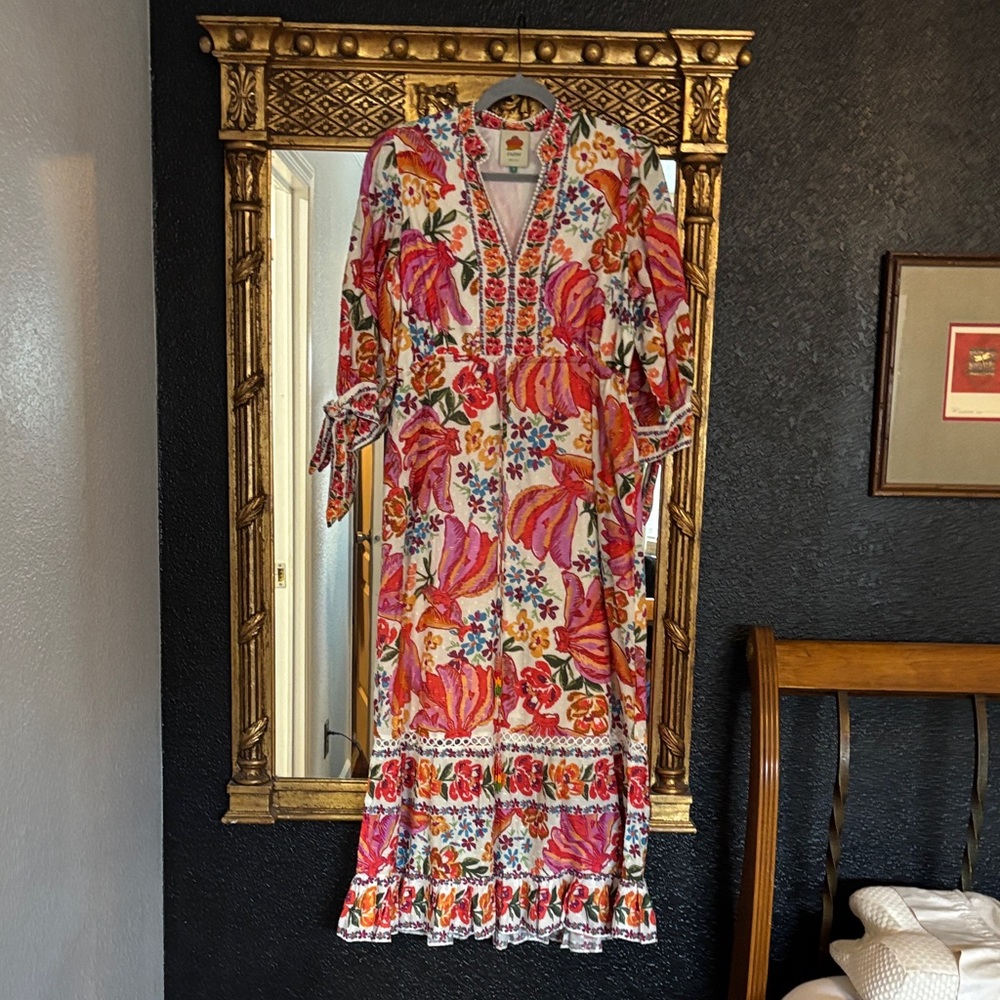 FARM Rio spring bananas maxi dress